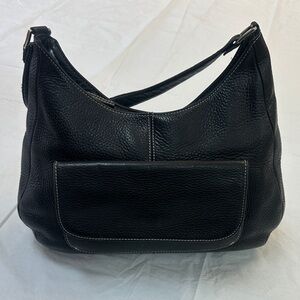 Ann Taylor Black Leather Shoulder Bag